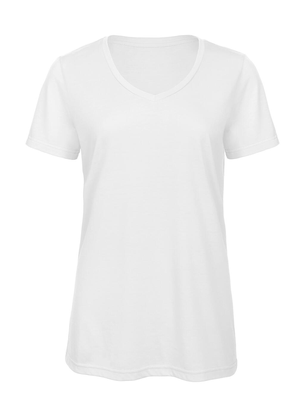 Damski T-Shirt V-Neck V Triblend