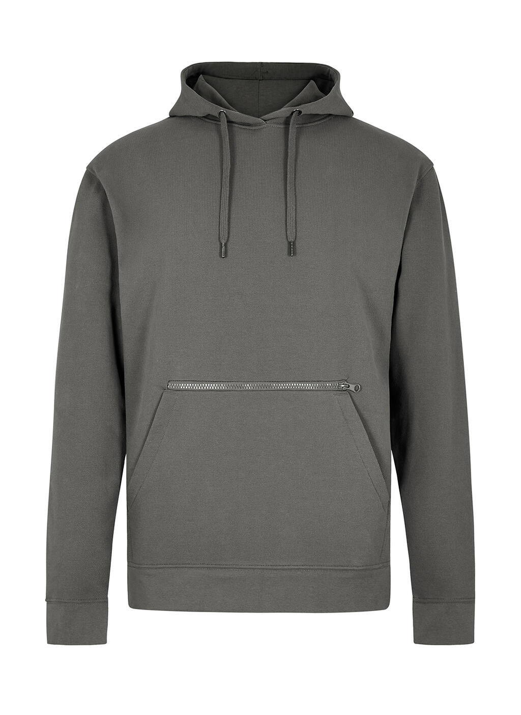 Bluza z kapturem Pique z kieszonką na zamek