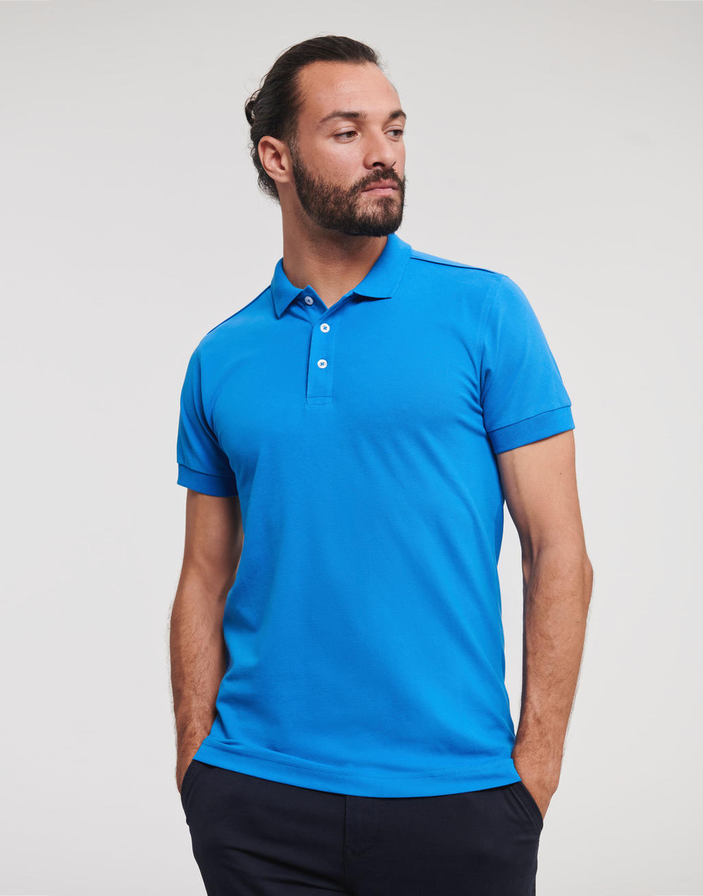 Mens Fitted Stretch Polo