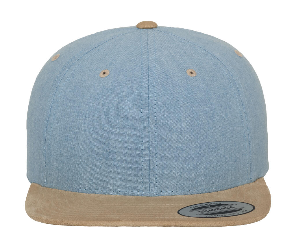 Czapka z daszkiem Chambray-Suede Snapback
