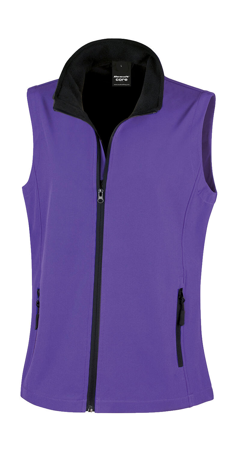 Damski bezrękawnik Softshell Printable
