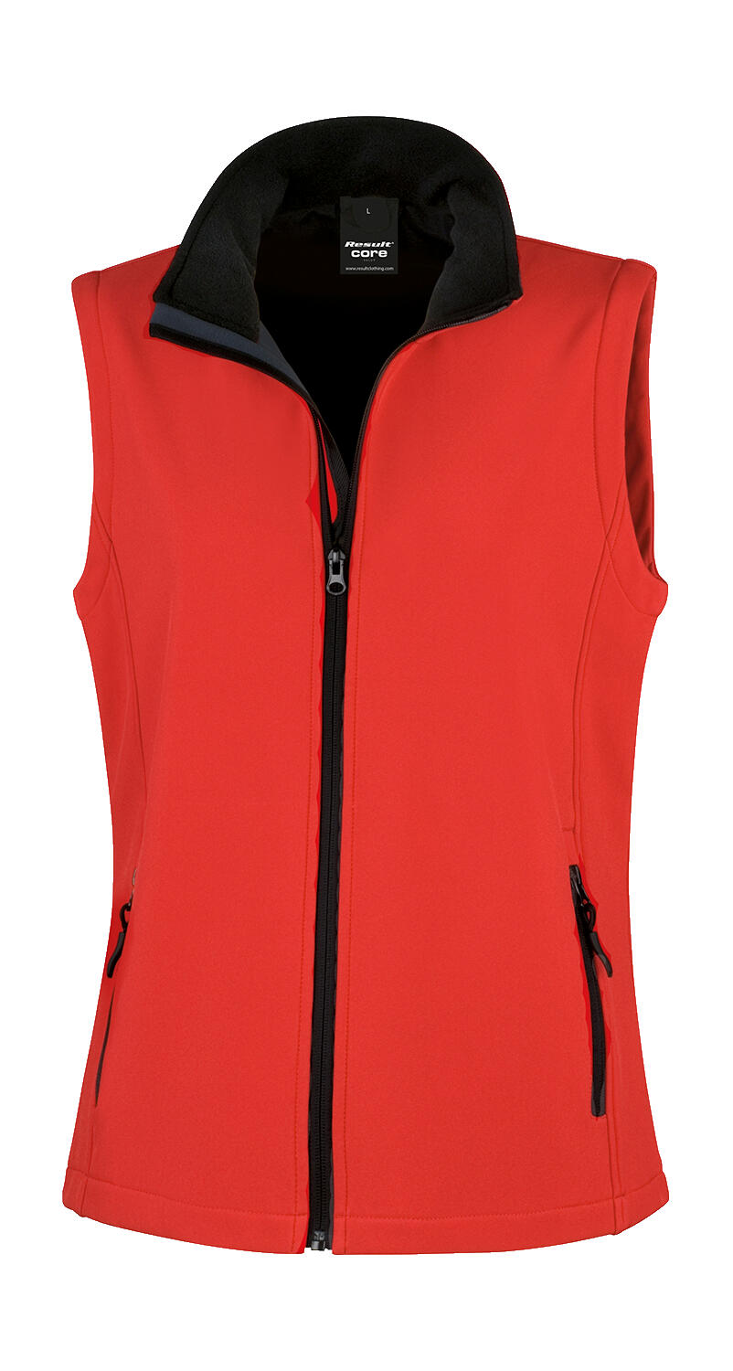 Damski bezrękawnik Softshell Printable